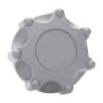 Manopla Regulagem Banco Ford - Cinza﻿