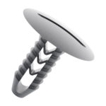 Grampo da coluna do cinto de segurança Fiat - cinza