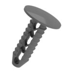 Grampo longo da forração interna Fiat - preto