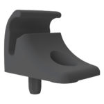 Suporte do quebra sol (preto)  -  Fiat